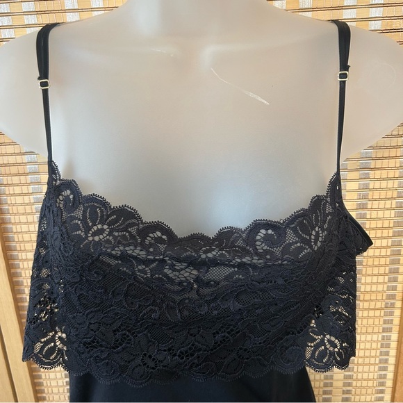 Hanro camisole black lace tank Large - Picture 3 of 4